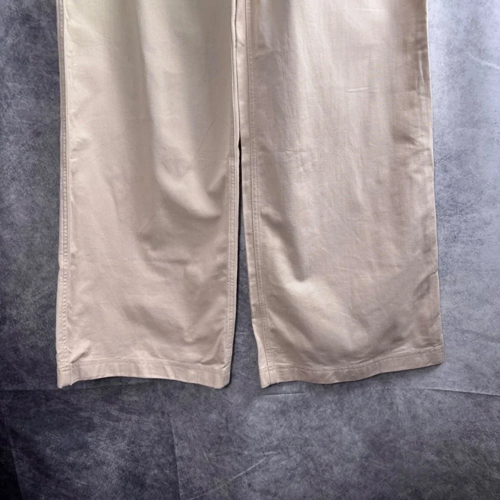 Lauren Ralph Lauren Cotton Twill Wide-Leg Pant - Picture 5 of 10